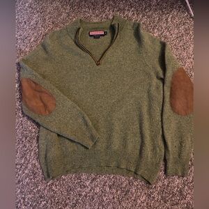 Gorgeous Vineyard Vines Lime Colored 1/4 Zip Wool Pullover